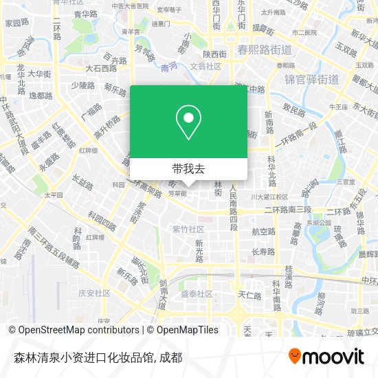 森林清泉小资进口化妆品馆地图