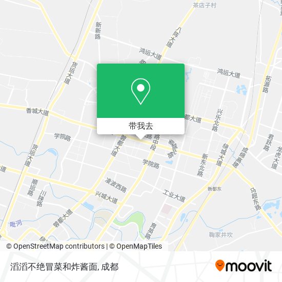 滔滔不绝冒菜和炸酱面地图