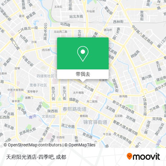 天府阳光酒店-四季吧地图