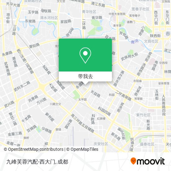 九峰芙蓉汽配-西大门地图