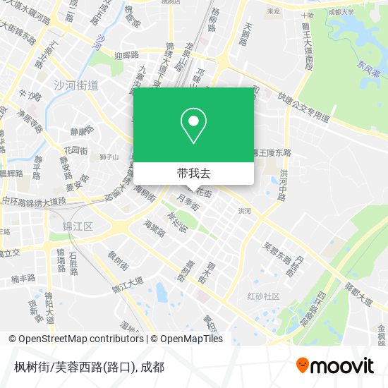 枫树街/芙蓉西路(路口)地图