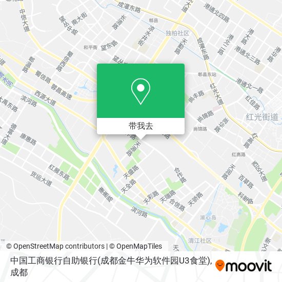 中国工商银行自助银行(成都金牛华为软件园U3食堂)地图