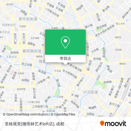里格视觉(微雨林艺术loft店)地图