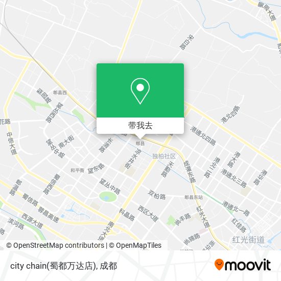 city chain(蜀都万达店)地图