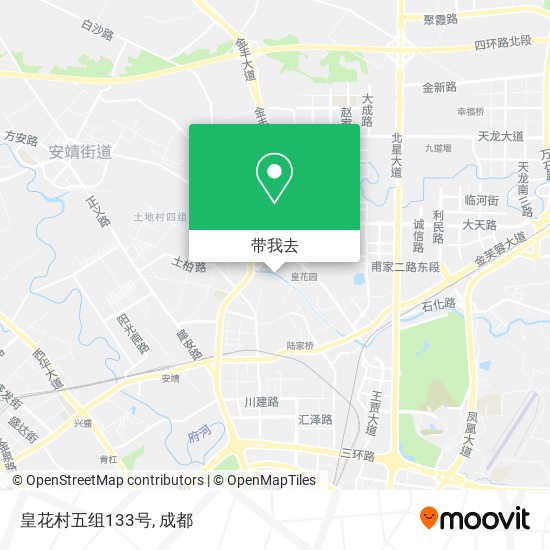 皇花村五组133号地图