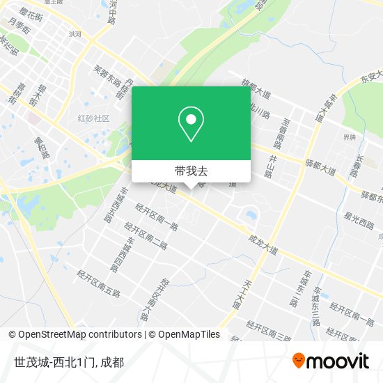 世茂城-西北1门地图