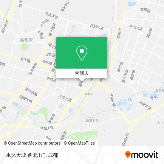 水沐天城-西北1门地图