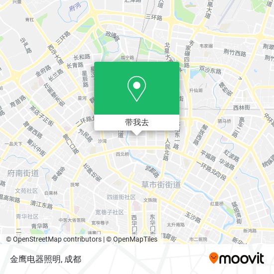 金鹰电器照明地图