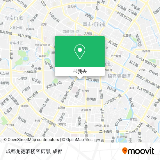 成都龙德酒楼客房部地图