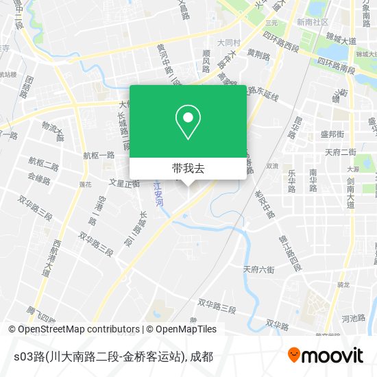 s03路(川大南路二段-金桥客运站)地图