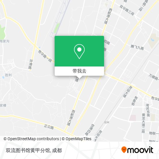 双流图书馆黄甲分馆地图