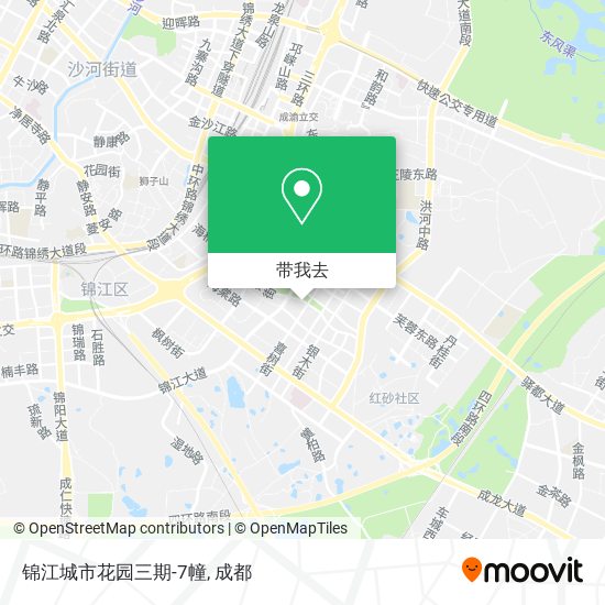 锦江城市花园三期-7幢地图