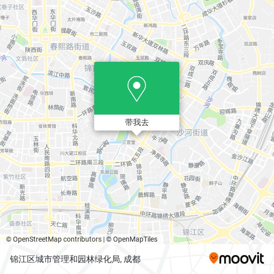 锦江区城市管理和园林绿化局地图