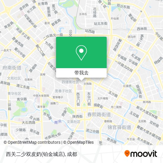 西关二少双皮奶(铂金城店)地图