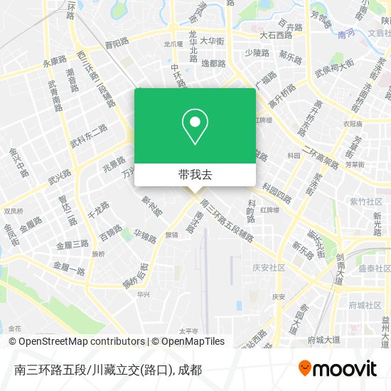 南三环路五段/川藏立交(路口)地图