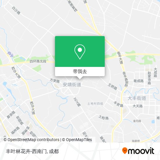 丰叶林花卉-西南门地图