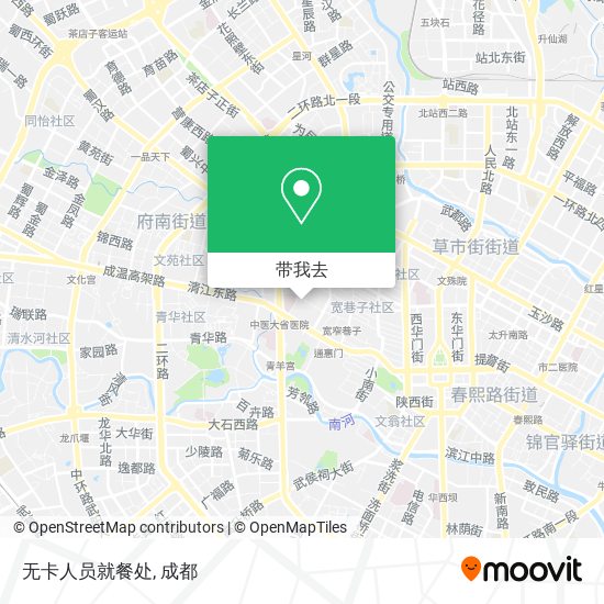 无卡人员就餐处地图