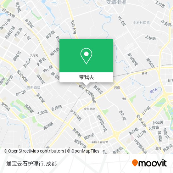 通宝云石护理行地图