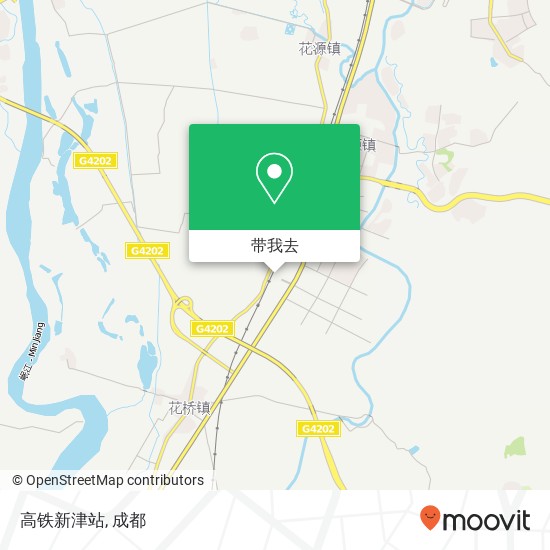 高铁新津站地图