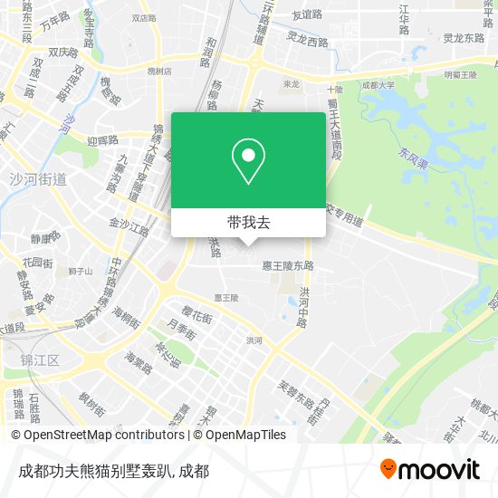 成都功夫熊猫别墅轰趴地图