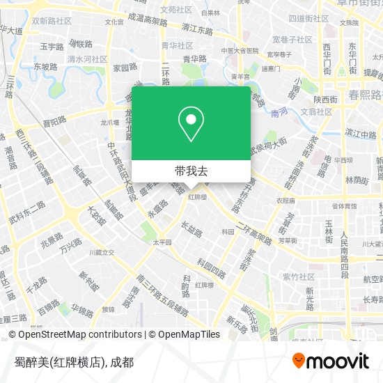 蜀醉美(红牌横店)地图