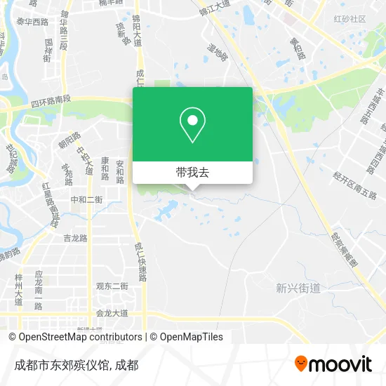 成都市东郊殡仪馆地图