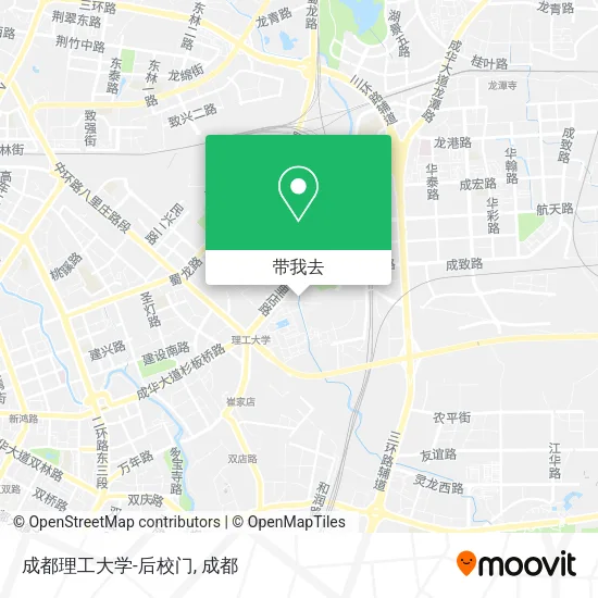 成都理工大学-后校门地图