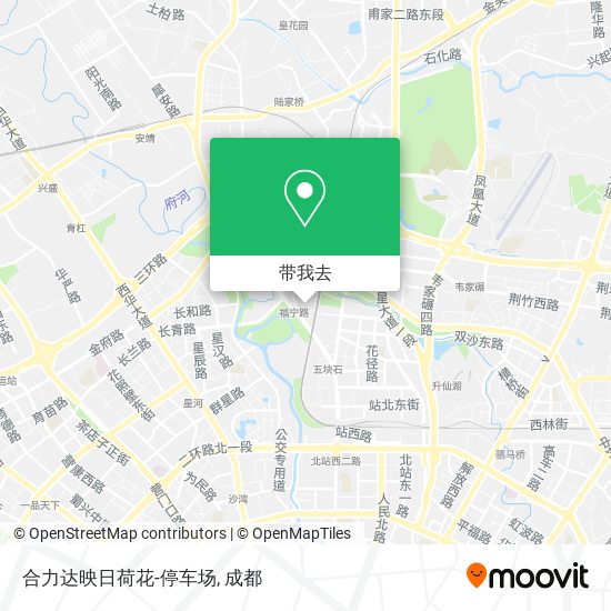 合力达映日荷花-停车场地图