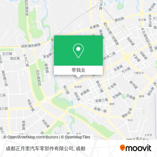 成都正月里汽车零部件有限公司地图