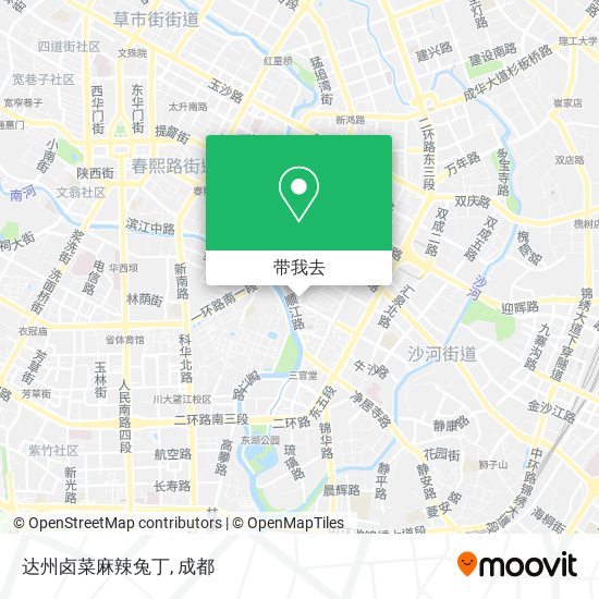 达州卤菜麻辣兔丁地图