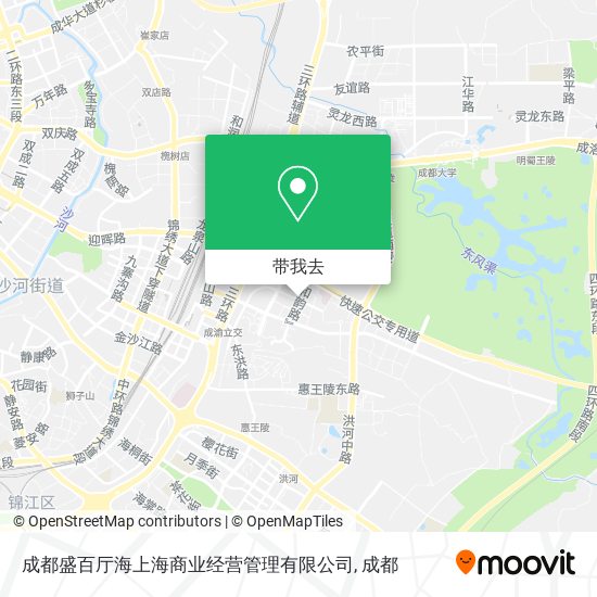 成都盛百厅海上海商业经营管理有限公司地图