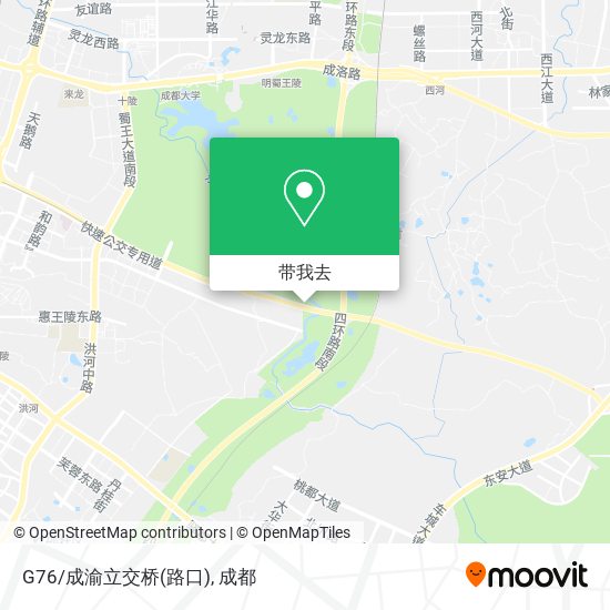 G76/成渝立交桥(路口)地图