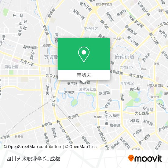 四川艺术职业学院地图
