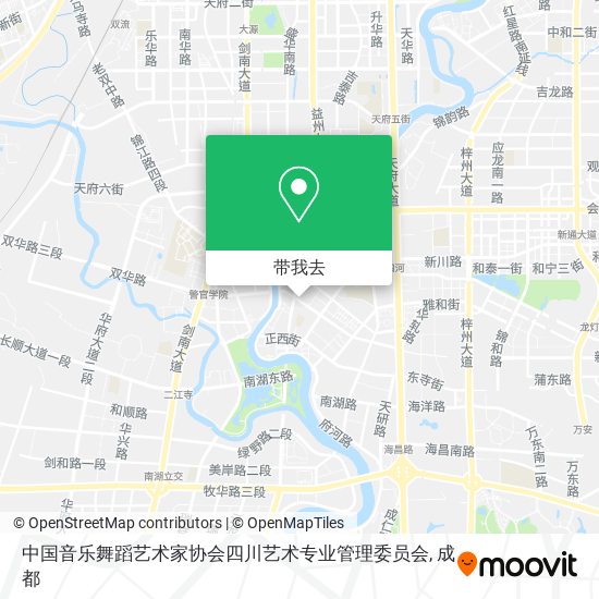 中国音乐舞蹈艺术家协会四川艺术专业管理委员会地图