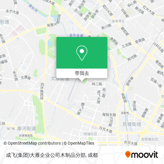 成飞(集团)大雁企业公司木制品分部地图