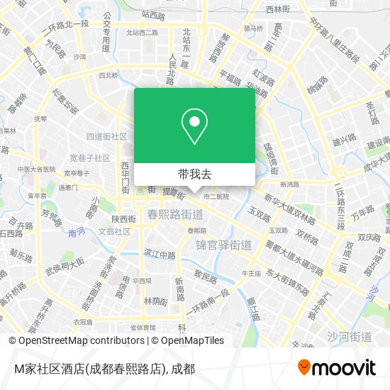 M家社区酒店(成都春熙路店)地图
