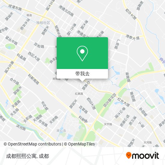 成都熙熙公寓地图