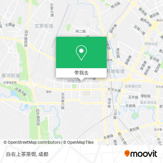 自在上茶茶馆地图