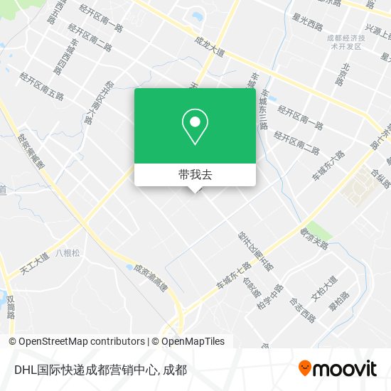 DHL国际快递成都营销中心地图