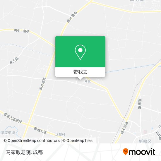 马家敬老院地图