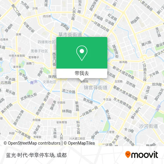 蓝光·时代-华章停车场地图