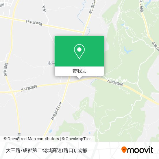 大三路/成都第二绕城高速(路口)地图