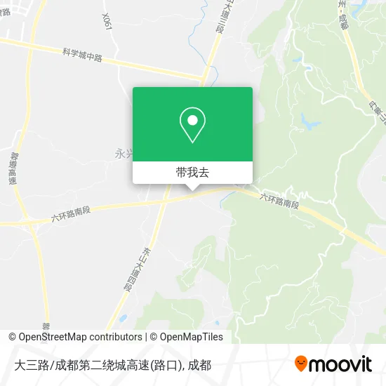 大三路/成都第二绕城高速(路口)地图