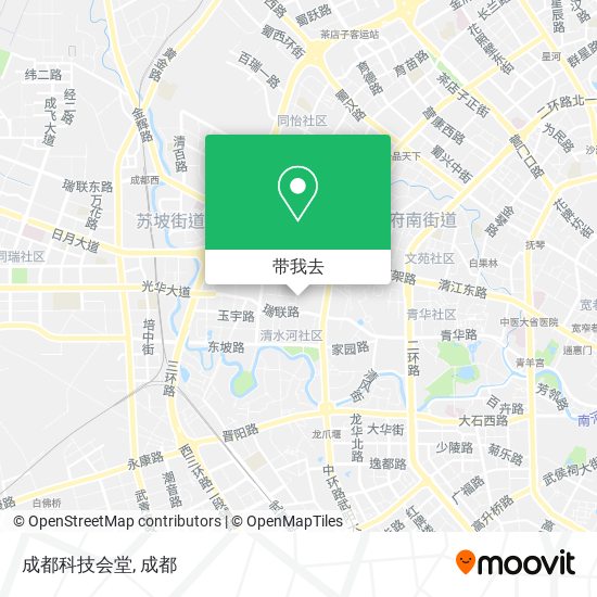 成都科技会堂地图