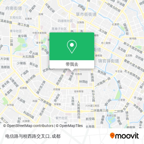 电信路与校西路交叉口地图