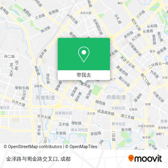 金泽路与蜀金路交叉口地图