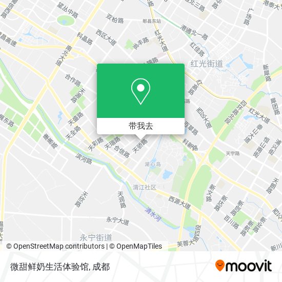 微甜鲜奶生活体验馆地图