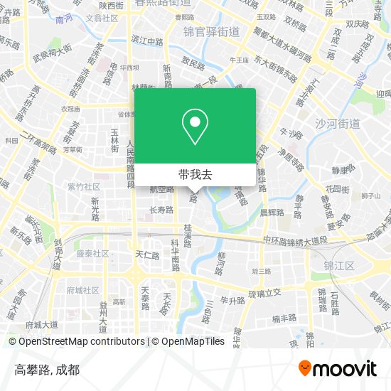 高攀路地图