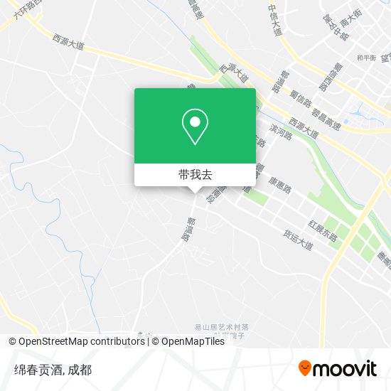 绵春贡酒地图