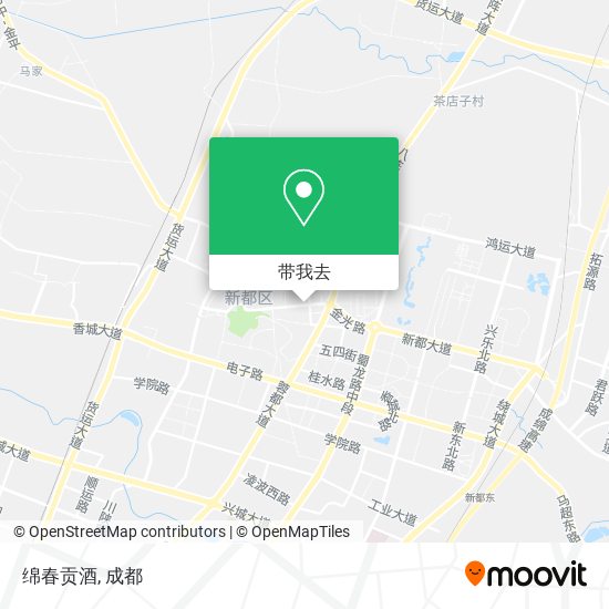 绵春贡酒地图